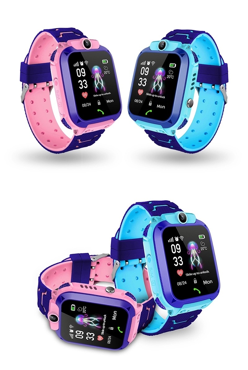 Children's Smart Watch Gps Waterproof Camera Multi-language Q12b_voghion.com