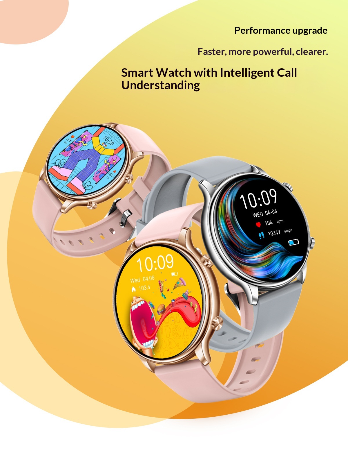 Inteligentné hodinky s bluetooth hovorom a meraním teploty_voghion.com
