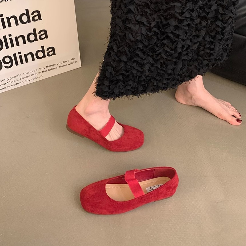 Dance Shoes Retro Gentle Bowknot Flats Ballet Early Autumn Evening French Soft Sole Single Women's Shoes_voghion.com