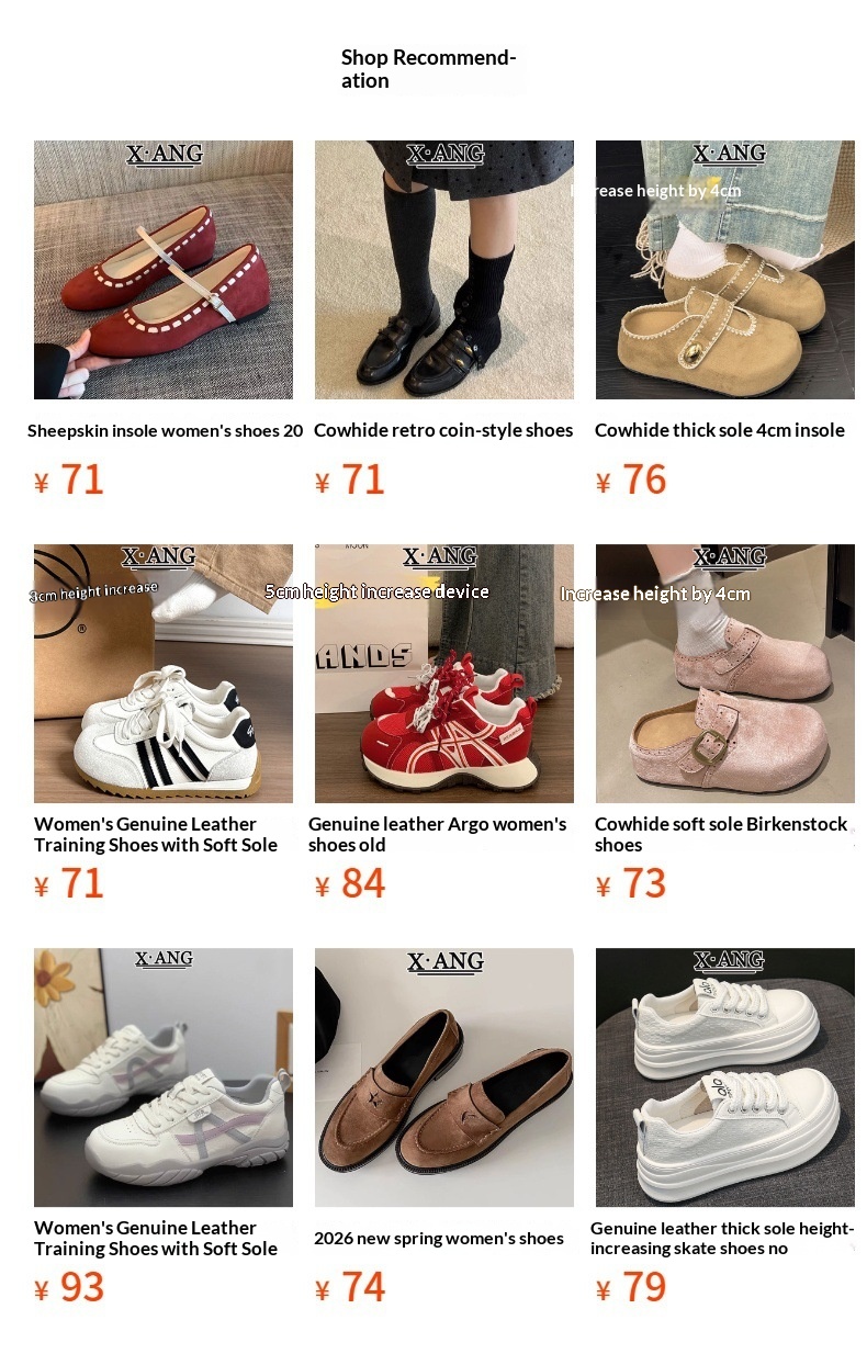 Mary Jane Dance Shoes In Sheepskin With Height Increase_voghion.com