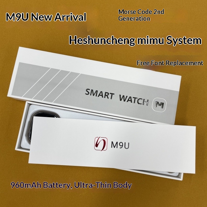 Montre connectée MIMU System M9U, carte SIM 5G, nouveau code Morse de deuxième génération, compatible avec toutes les portes._voghion.com