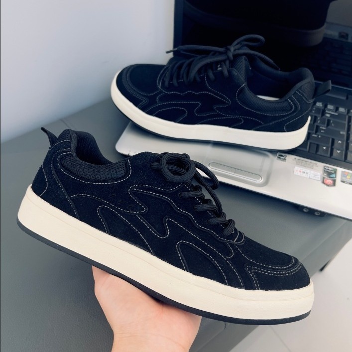 Trendige Herren-Loafer im koreanischen Stil – lässige, vielseitige Sportschuhe aus Canvas – hochwertige Sneaker für Herren (Modell 8130)_voghion.com