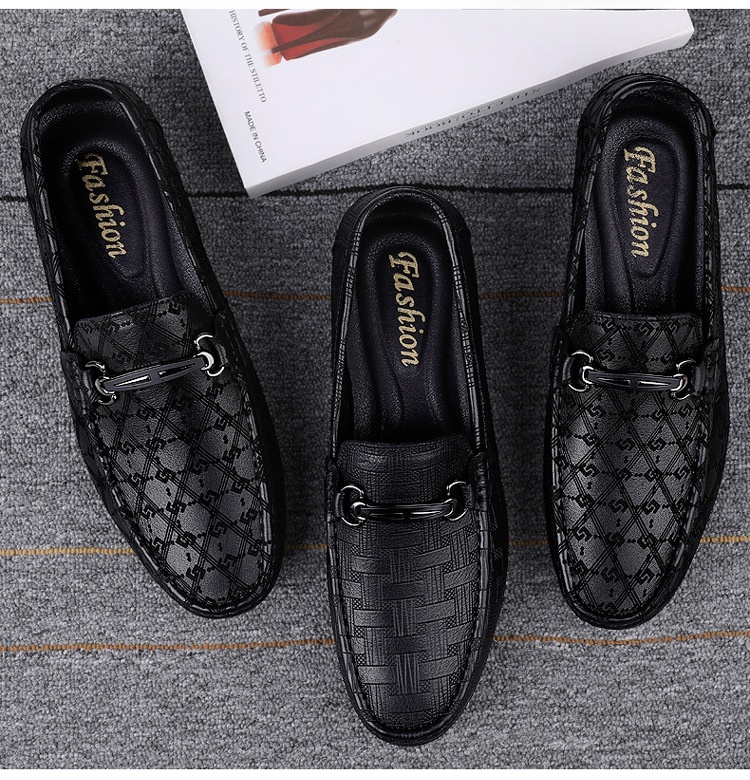 Herren Slipper Freizeitschuhe Aus Leder Flache Slipper Slipper_voghion.com