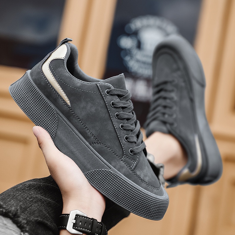 Frühlingstrend 2024 Weiche, vielseitige Freizeit-Sneakers Neue Arbeitssicherheitsschuhe für Herren mit dicker Sohle, verschleißfest, trendige Schuhe_voghion.com