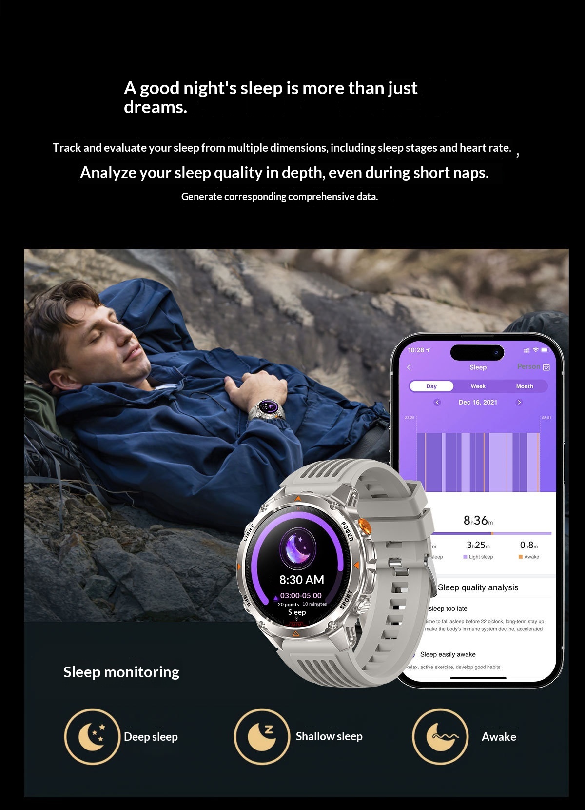 Smartwatch gps con chiamate bluetooth e torcia integrata_voghion.com