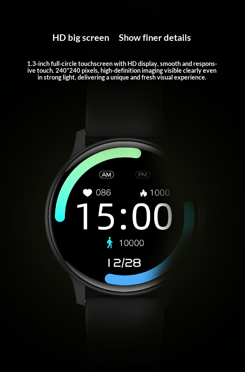 Smartwatch Mit Bluetooth-telefonie Herzfrequenz- Und Schlaf-check_voghion.com