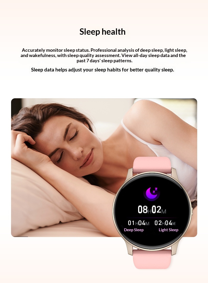 Smartwatch Mit Bluetooth-telefonie Herzfrequenz- Und Schlaf-check_voghion.com