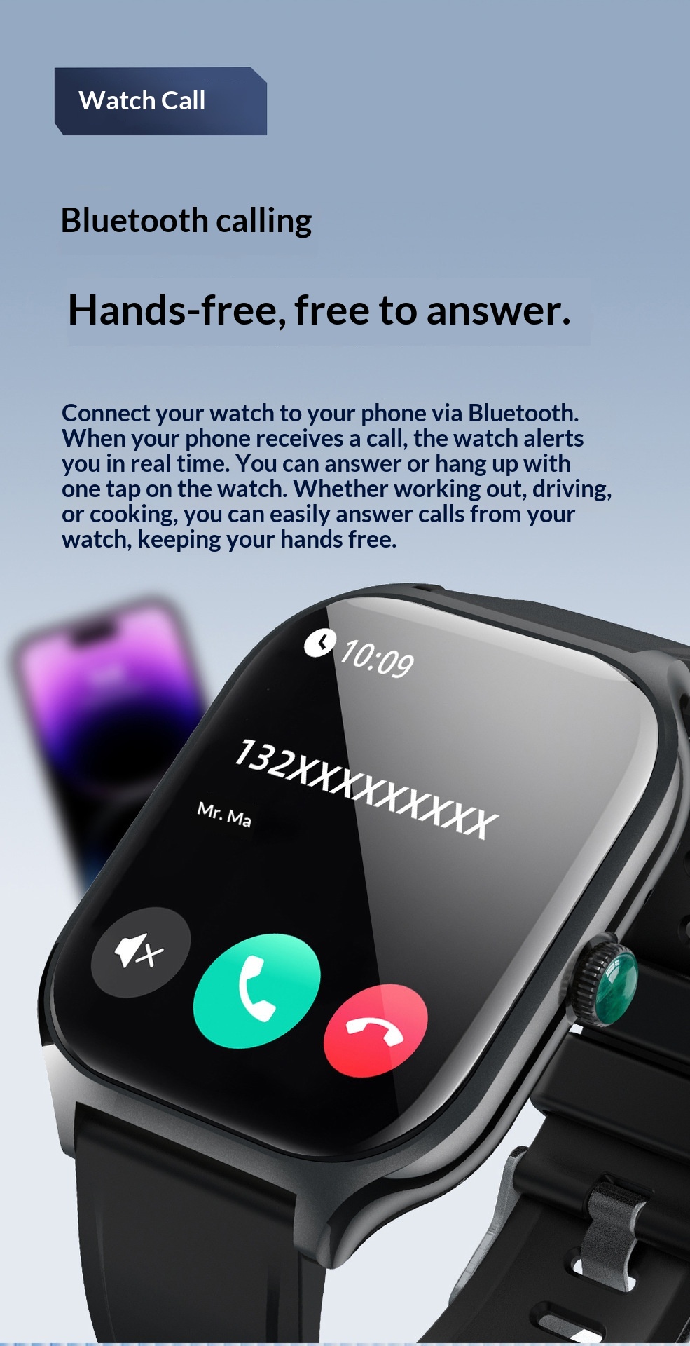 Smartwatch con llamadas bluetooth y seguimiento de salud_voghion.com