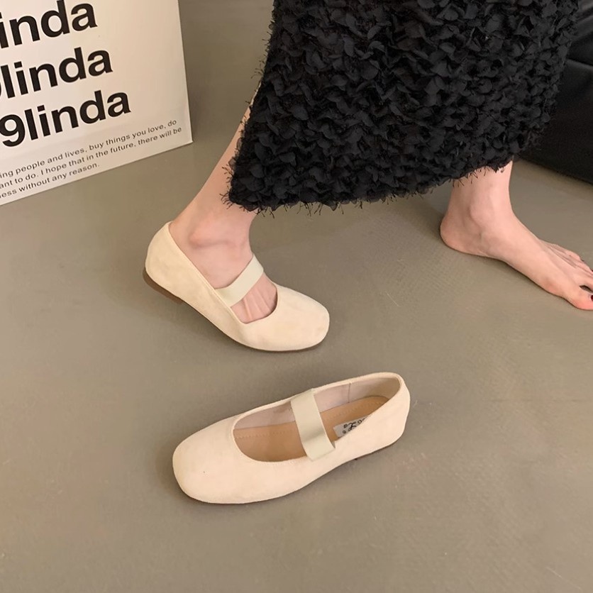 Dance Shoes Retro Gentle Bowknot Flats Ballet Early Autumn Evening French Soft Sole Single Women's Shoes_voghion.com