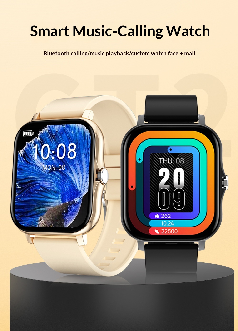Smartwatch sport con cardiofrequenzimetro e chiamata bluetooth_voghion.com