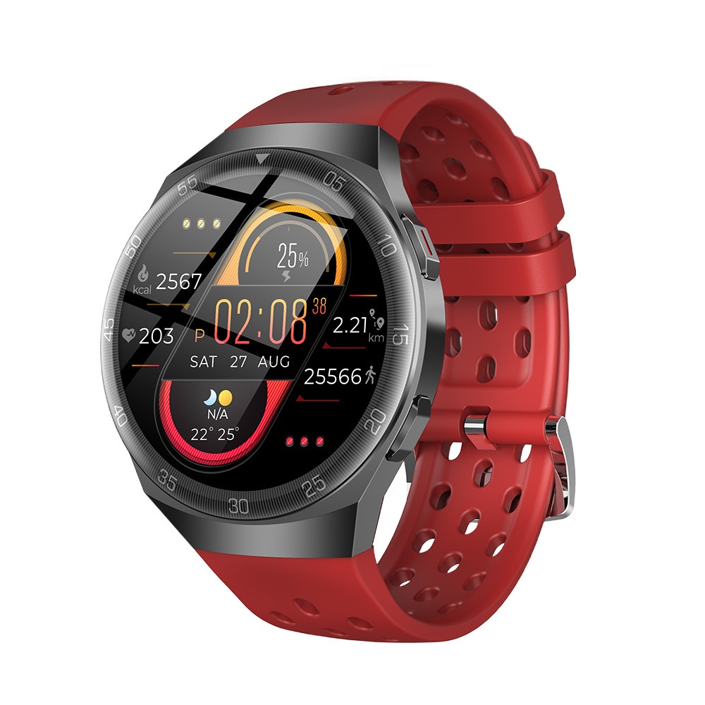 Smartwatch mit Herzfrequenzmessung, Sauerstoffsättigung, Blutdruckmessung, Gesundheitsüberwachung, KI-Sprachassistent und Bluetooth-Anruffunktion_voghion.com