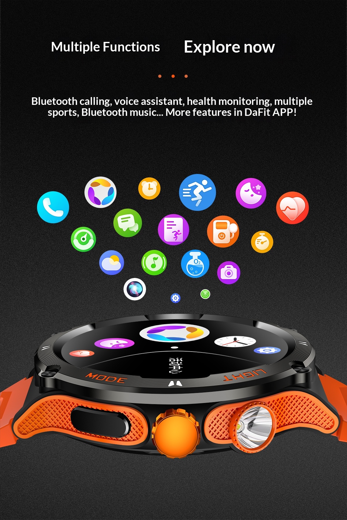 Smart Led Beleuchtung Uhr Mit Gesundheitsmonitor Und Wasserdicht_voghion.com