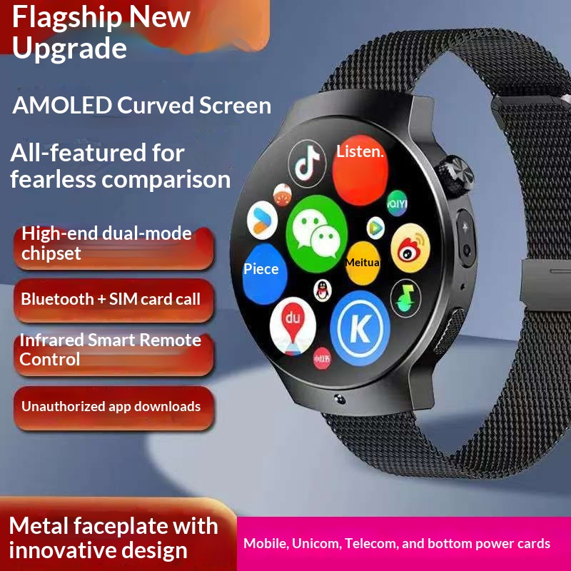 Orologio con SIM card, piena compatibilità di rete, chiamate Bluetooth, telecomando a infrarossi, Smart Factory Store, 5G_voghion.com