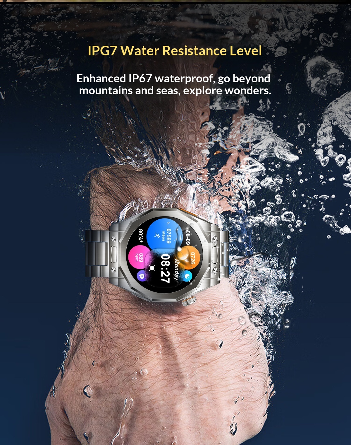 Okosóra z18max bluetooth hívással és pulzusmérővel_voghion.com