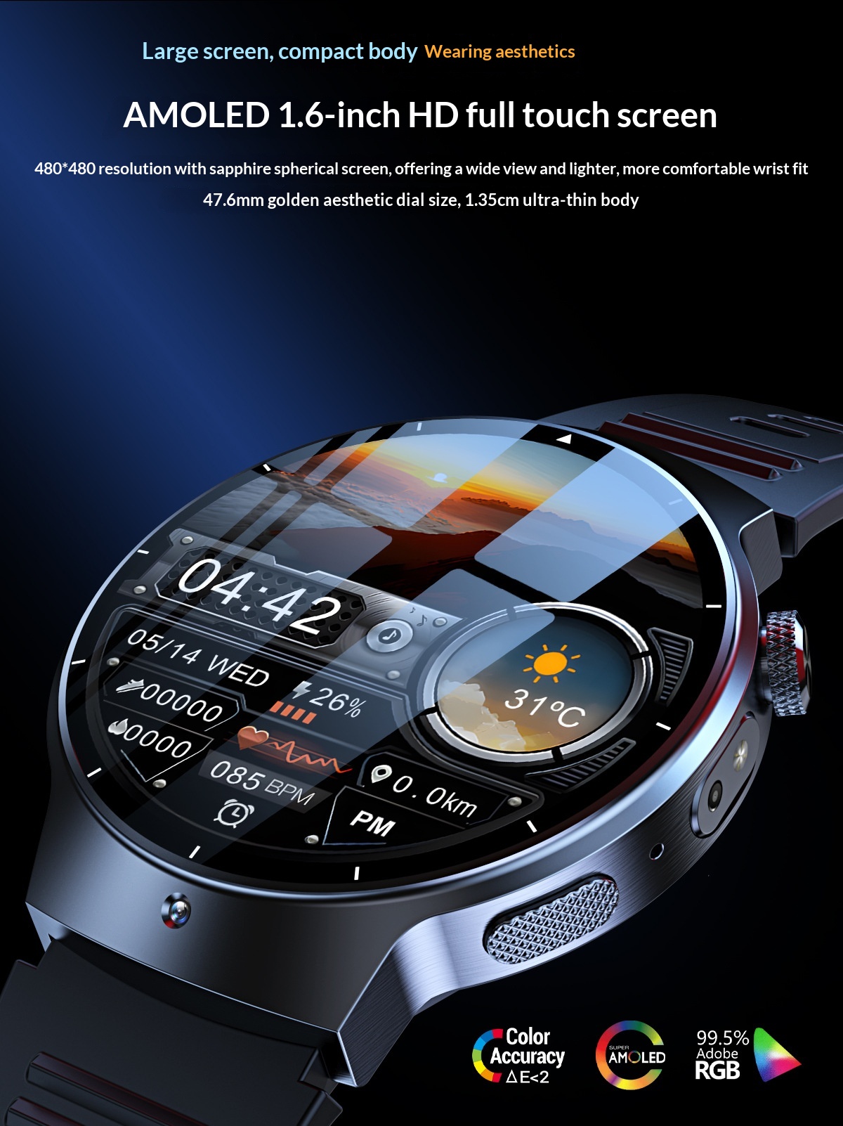 Orologio con SIM card, piena compatibilità di rete, chiamate Bluetooth, telecomando a infrarossi, Smart Factory Store, 5G_voghion.com