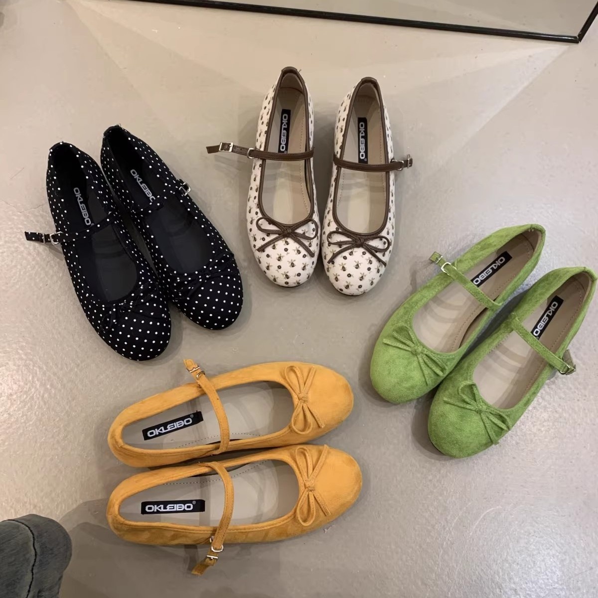 Dance Shoes Bowknot Flat Women, 2026 Spring And Autumn New Style, Internal Height-increasing Mary Jane Ballet Shoes For Women_voghion.com