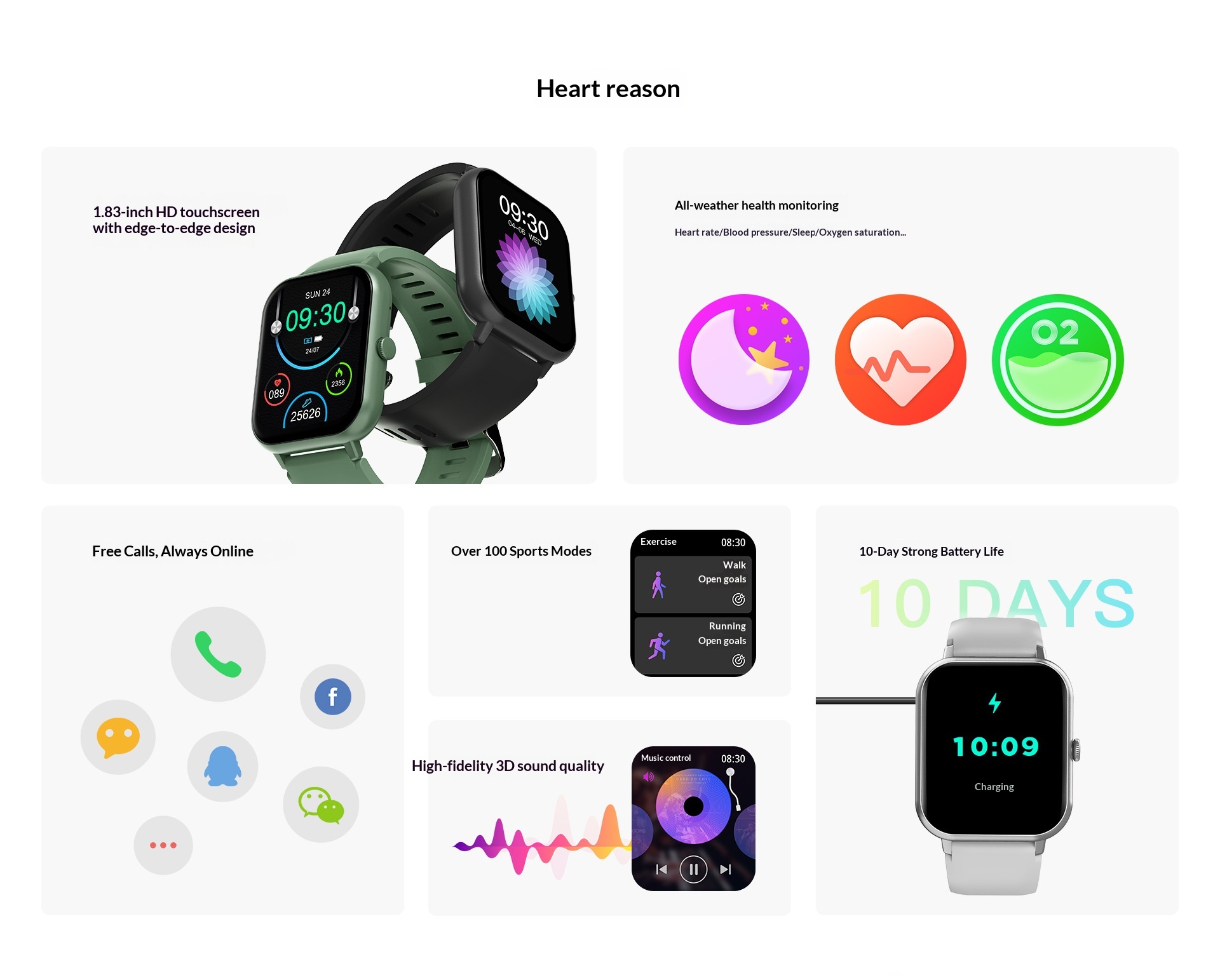 Smartwatch med bluetooth-samtal och hälsomätning_voghion.com