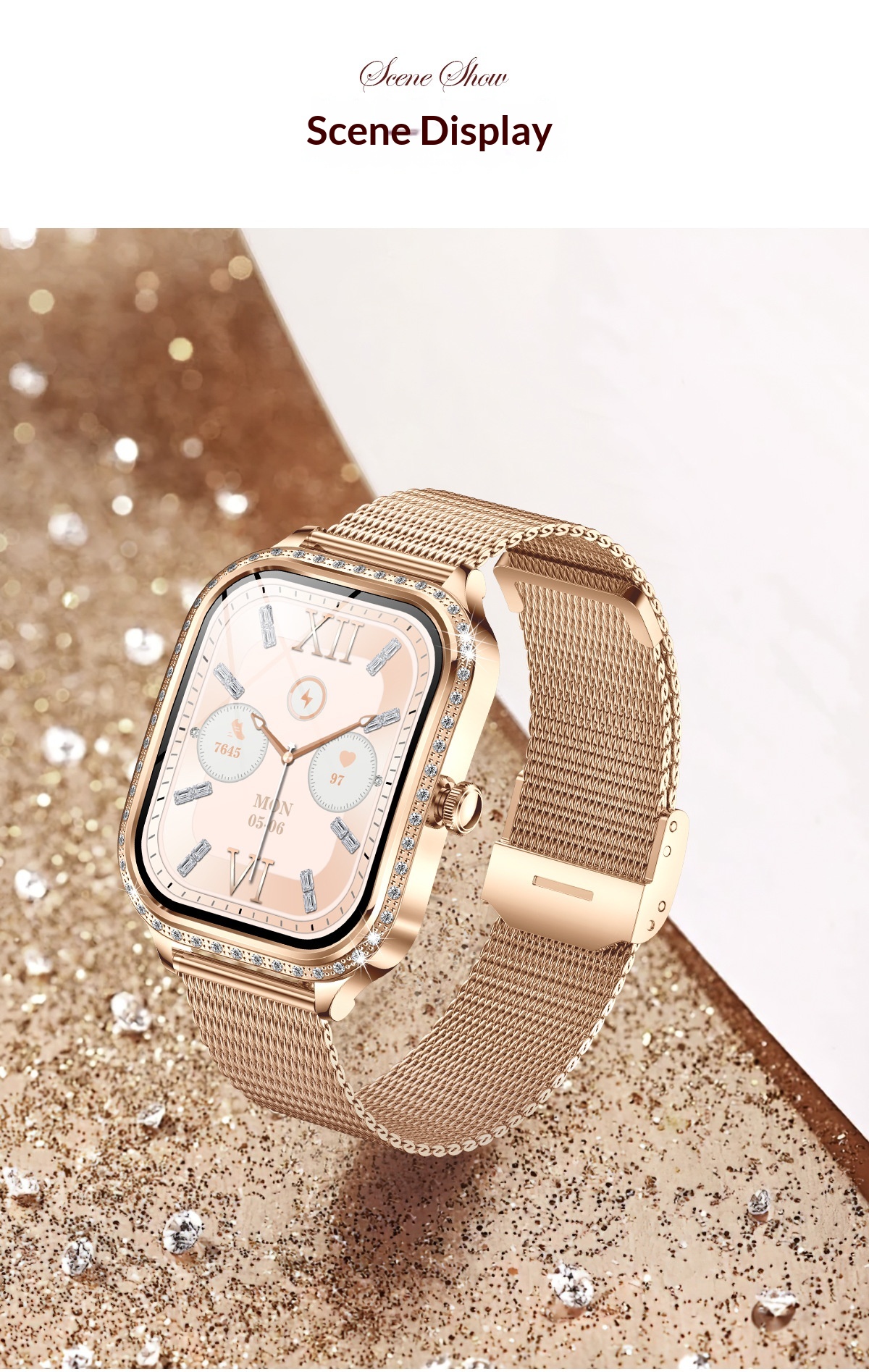 Smartwatch For Women With Bluetooth Calling And Health Tracking_voghion.com