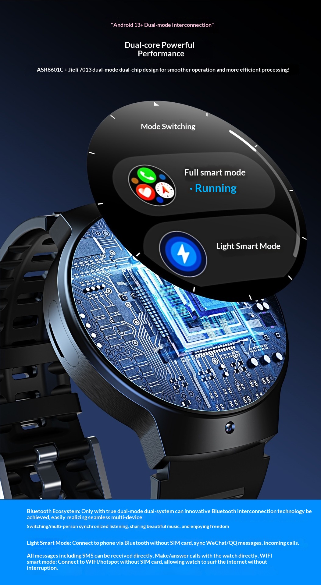 Orologio con SIM card, piena compatibilità di rete, chiamate Bluetooth, telecomando a infrarossi, Smart Factory Store, 5G_voghion.com