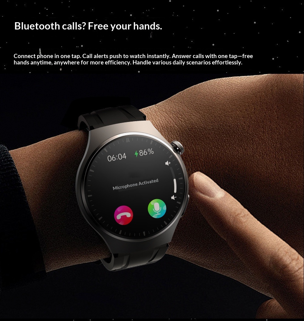 Smartwatch med blodsukkermåler blodtryk og bluetooth nfc_voghion.com