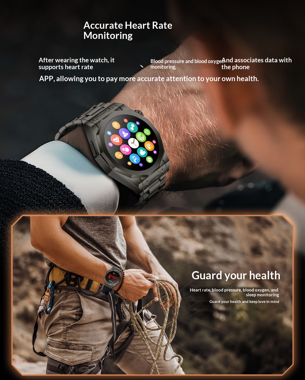 Okosóra z18max bluetooth hívással és pulzusmérővel_voghion.com