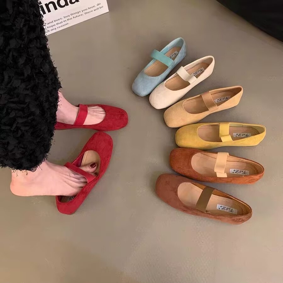 Dance Shoes Retro Gentle Bowknot Flats Ballet Early Autumn Evening French Soft Sole Single Women's Shoes_voghion.com