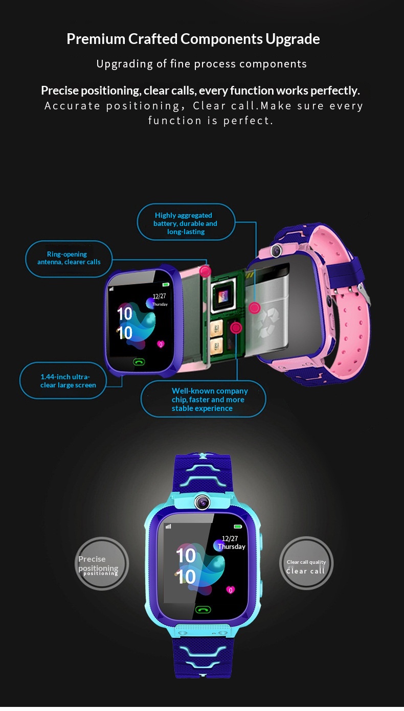 Smartwatch For Kids With Gps Positioning Waterproof And Camera_voghion.com