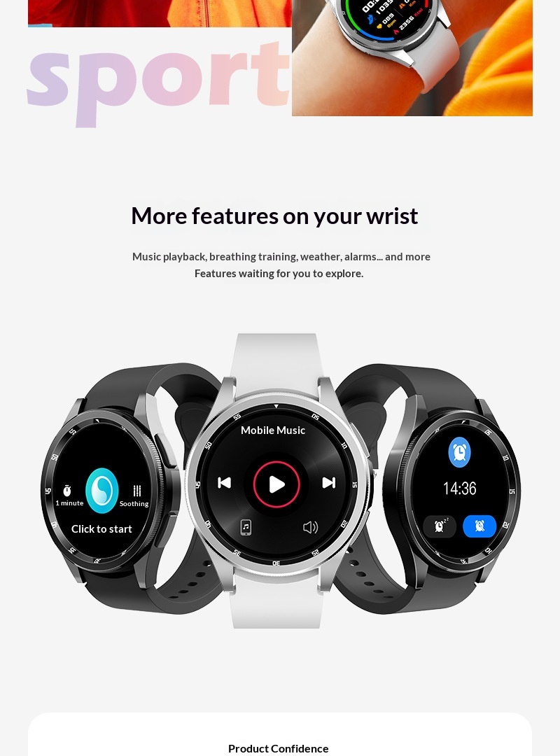 Smartwatch Watch 6 Max Mit Bluetooth-anruf Und Sprachsteuerung_voghion.com