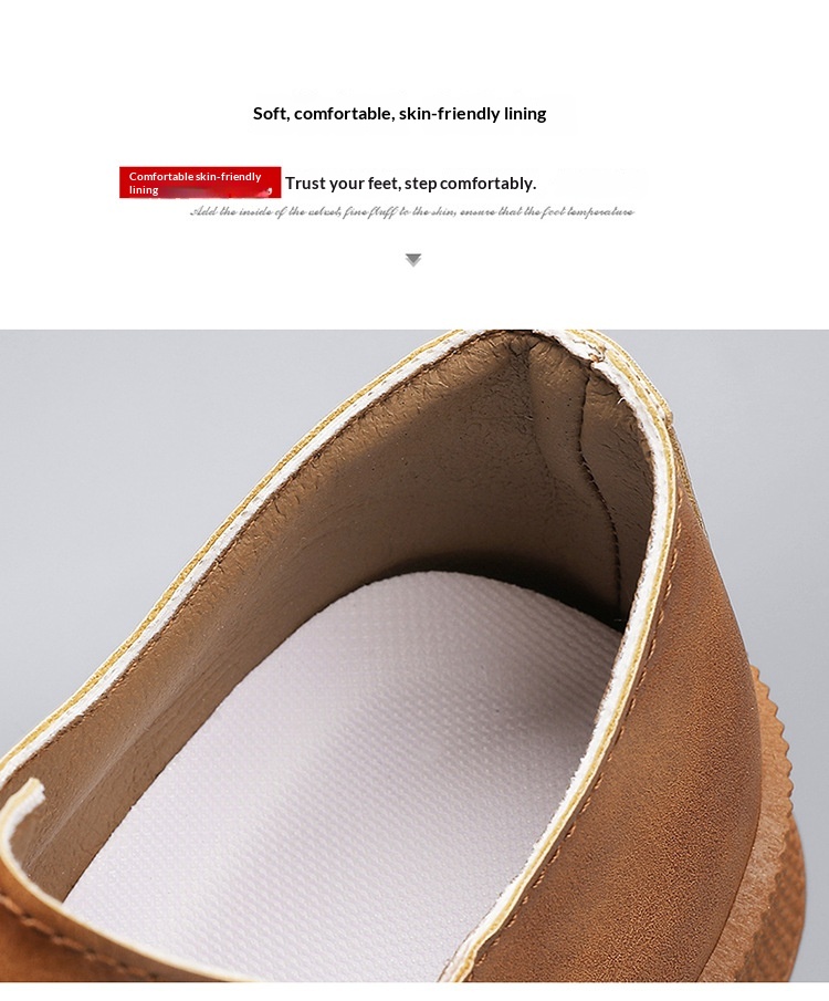 Retro Men's Lace-up Sneakers With Thick Soles Casual Shoes_voghion.com