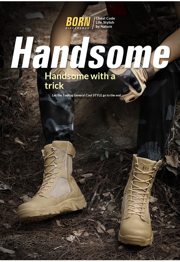 Britische Herren Desert Boots Combat Trainingsschuhe Arbeitsstiefel_voghion.com