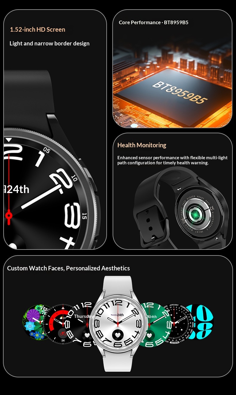 Smartwatch s star watch6 classic con ossigeno e pagamento nfc_voghion.com