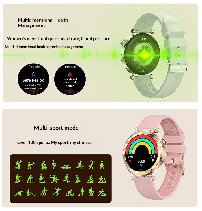 Smartwatch met bluetooth bellen nfc en hartslagmeter_voghion.com
