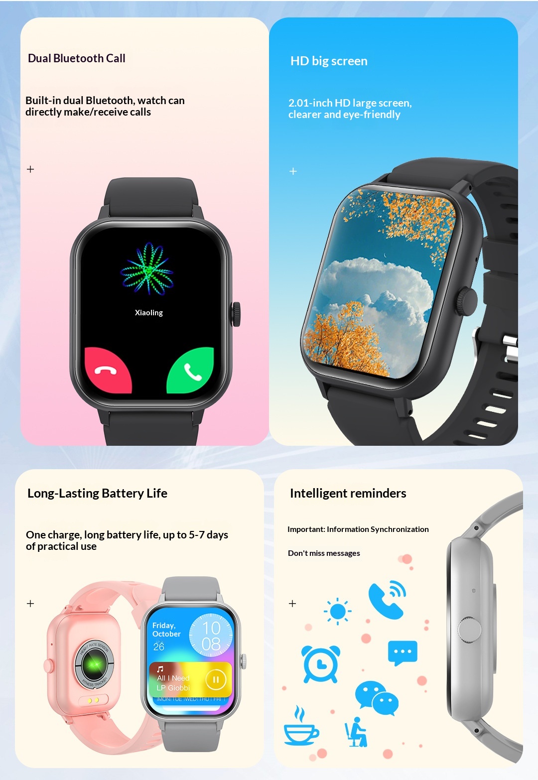 Smartwatch Zl54c Mit Bluetooth-telefonie Und Gesundheitsmonitor_voghion.com