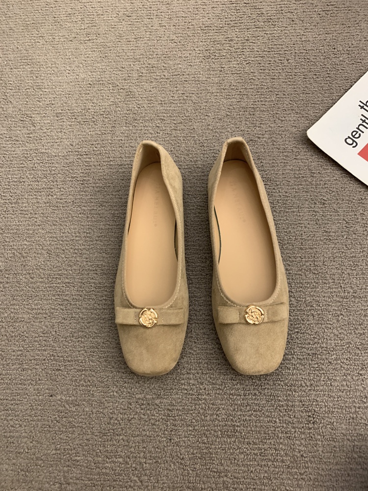 Bailarinas para mujer, zapatos de danza cómodos punta cuadrada_voghion.com