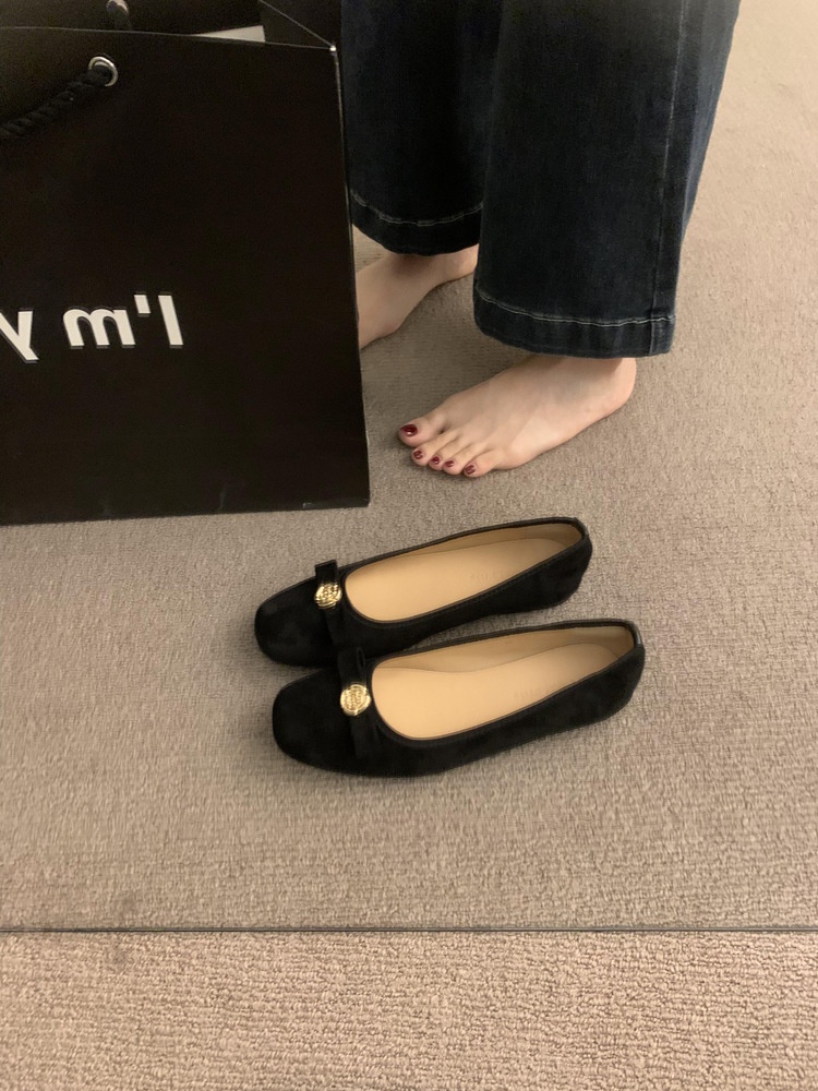 Bailarinas para mujer, zapatos de danza cómodos punta cuadrada_voghion.com