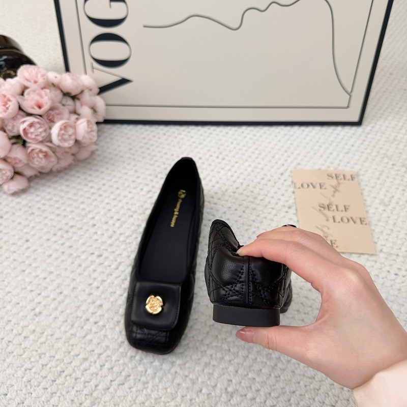 Women's Retro Mary Jane Dance Shoes With Diamond Pattern_voghion.com