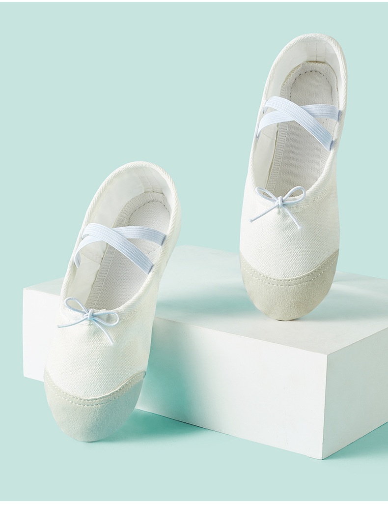 Sapatilhas de ballet para crianças com sola macia estilo étnico_voghion.com