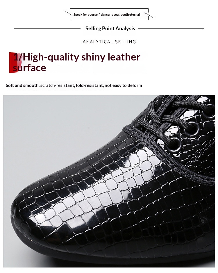 Dance Shoes New Men's White Stone Pattern Women's Soft Sole Square Dance Shoes_voghion.com