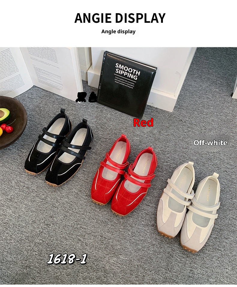 Sapatilhas de ballet vermelhas para mulher estilo vintage_voghion.com