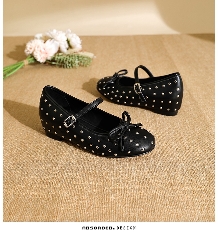 Ballerines de danse mary jane argentées à strass et nœud_voghion.com