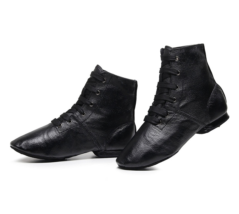Botas de dança jazz de cano alto para mulher e sapatilhas ballet_voghion.com