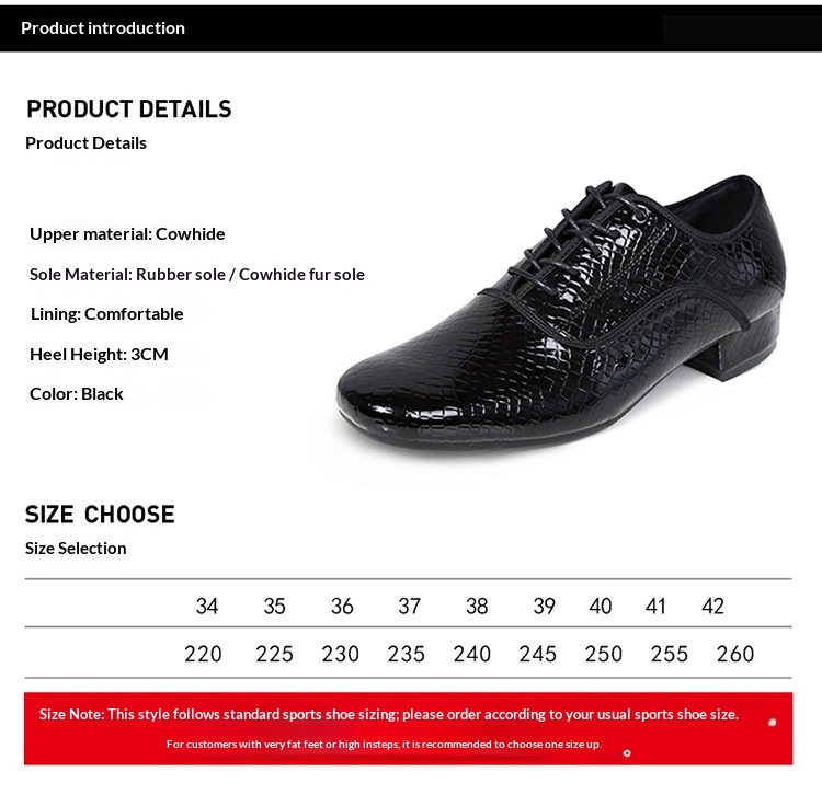 Herren Tanzschuhe Aus Echtem Leder Für Standard Und Outdoor_voghion.com
