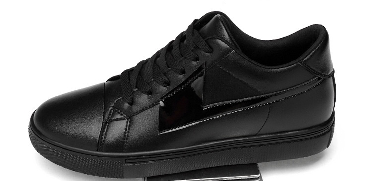 Men's Casual Height Increasing Sneakers Breathable Cowhide Shoes_voghion.com
