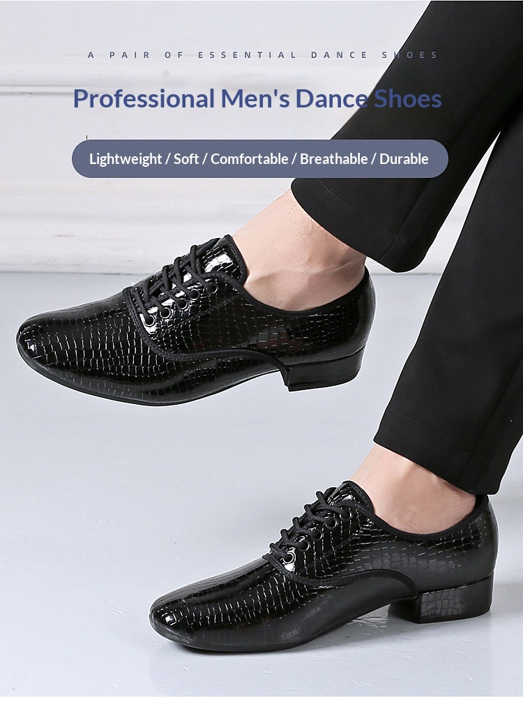 Dance Shoes New Men's White Stone Pattern Women's Soft Sole Square Dance Shoes_voghion.com
