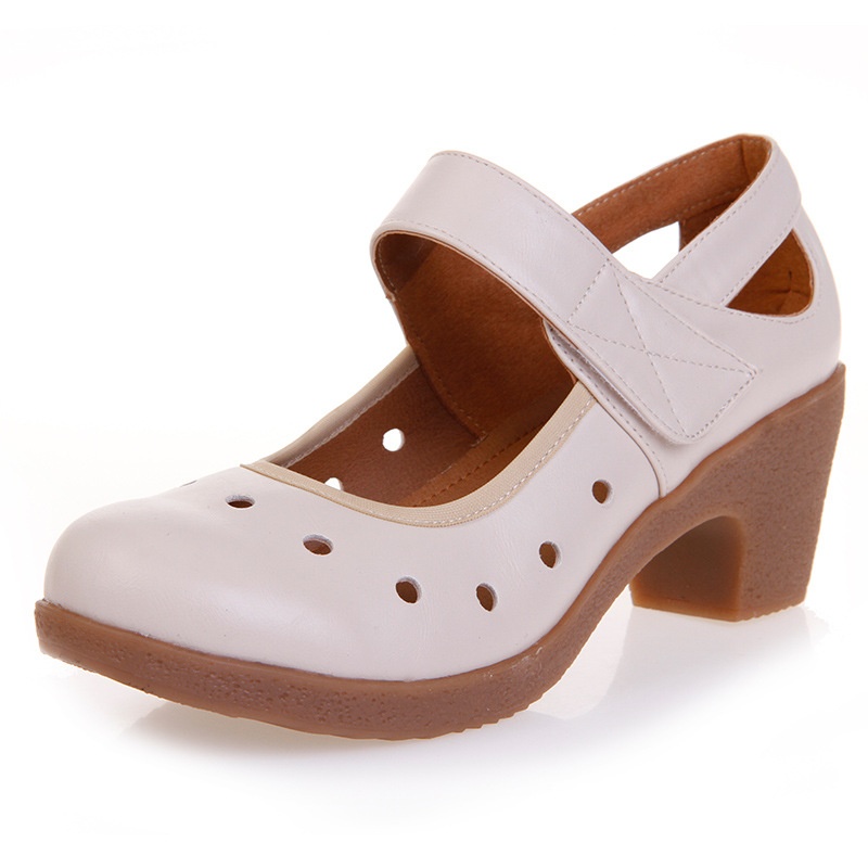 Dance Shoes Directly From The Manufacturer: New Square With Medium Heel Soft Sole, Women, Shoes For Middle-aged And Elderly, Dance_voghion.com