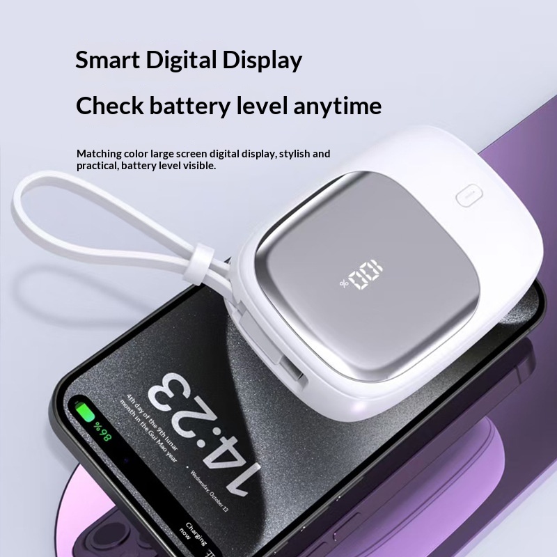 CyberGear 3C Certyfikowany hurtowy zasilacz przewodowy 10000 mAh 22,5 W z szybkim ładowaniem, prezent, mobilny zasilacz z nadrukiem_voghion.com