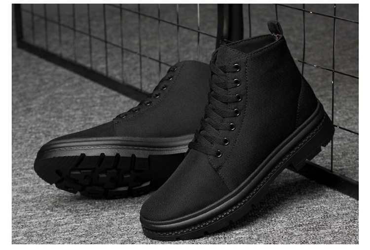 Men's Breathable High-top Sneakers Casual Height-increasing Shoes_voghion.com