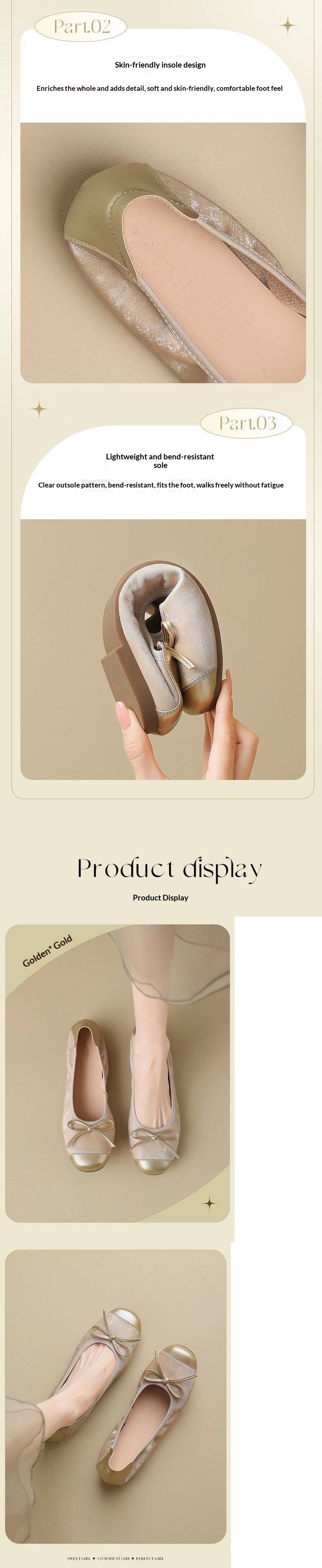 Ballerines de danse en cuir véritable pour femme souples_voghion.com