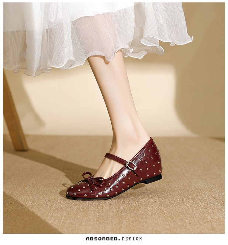 Ballerines de danse mary jane argentées à strass et nœud_voghion.com