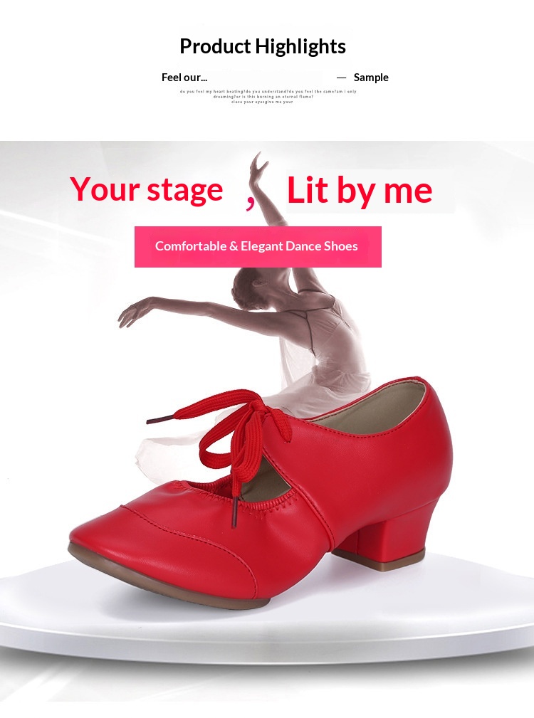 Latijnse dansschoenen voor dames met zachte zool moderne dans_voghion.com